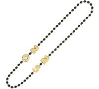 2025 NYE Party Black & Gold Bead Necklace (36.4") 1 Piece - Elegant & Festive New Year's Eve Accessory