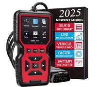 2025 OBD1/OBD2 Scanner Diagnostic Tool - Check Engine Light Code Reader with Reset, Full Functions, Modes 6 & 8, O2 Sensor, for All 1996 Vehicles,