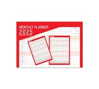 2025 One Month to View Monthly Planner Calendar Wall Hanging Organiser, Boldtype Series by Arpan