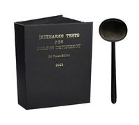 2025 Optometry Approved Ishihara Test Book Featuring Comprehensive Collection of 38 Diagnostic Plates and Lens Accessory