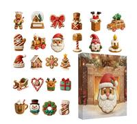 2025 Ornament Christmas Advent - 2D Acrylic Holiday Decor | 24 Days Tree Ornament Countdown Calendar - for Home Decorators Festival Planners Front Door Office Living Room Wall Mantel