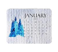 2025 Paper Calendar - Plantable Daily Planner Calendar | Creative 12 Months Art Calendar Plantable Seeds Calendar 2025 | Degradable Germination Seeds Paper Calendar for Home