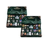 2025 Paris Left Bank Art Advent Calendar, With 24 Miniature Paris Landmarks & Food Elements, Left Bank Holiday Countdown Gift Box with Display Scene, Immersive Parisian Christmas Décor (2pcs)