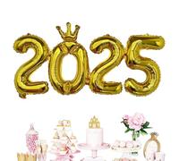 2025 Parties Balloons - Holiday Decor 2025 Foil Balloons | New Year Numbers Balloon for New Year's Eve Parties Supplies, Year Decorations, Christmas