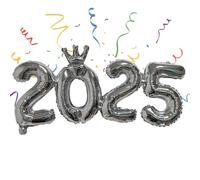 2025 Parties Balloons, New Year Decor Balloons Decorations, 2025 New Year Numbers Balloon for Year's Eve Parties Supplies, Decorations, Christmas