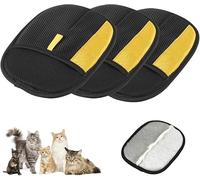 2025 Pet Hair Remover Gloves, Electrostatic Hair Removal Gloves for Cleaning Pet Hair and Grooming, Pet Hair Remover, Smooth, Healthy Cats and Dog Fur (3 Pieces)