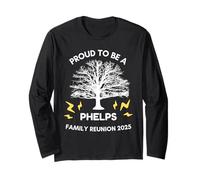 2025 Phelps Family Reunion Gathering Family Tree Matching Long Sleeve T-Shirt