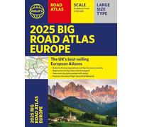 2025 Philip's Big Road Atlas of Europe: (A3 Paperback) (Philip's Road Atlases)