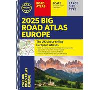 2025 Philip's Big Road Atlas of Europe: (A3 Spiral Binding) (Philip's Road Atlases)