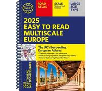 2025 Philip's Easy to Read Multiscale Road Atlas Europe
