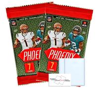 2025 Phoenix Football NFL Mega Pack(s)/Box Trading Cards + Toploader(s) and StreetCards Magnet! (2 Packs + 2 Toploaders)