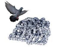2025 Pigeon Leg Rings - 50 Pieces Bird Foot Rings | Secure Identification Bands Pigeon Supplies | Plastic Bird Rings for Racing Pairing Homing Bird Breeding Ducks Parrots Chicks Training