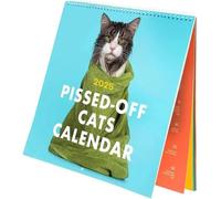 2025 Pissed-Off Cats Calendar, Cute Funny Cat Wall Calendar for Cat Lovers, Cats Wall Hanging Calendar Desk Calendar Family Planner Calendar Gift for Christmas New Year Home Office