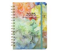 2025 Planner, 8.4x6.3in Agenda January-December 2025 Weekly and Monthly Daily, Hardcover Happy Calendar Year Diary Book With Tabs & Inner Pocket (Style C)