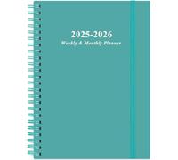 2025 Planner - A5 Weekly & Monthly Journal to Track Goals, January 2025 to December 2025, 6.4''x8.5'' Planner with Flexible Cover, Tabs, Inner Pocket, Teal