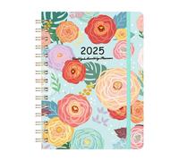 2025 Planner Academic Monthly and Weekly Calender Planner Jan. 2025 - Dec. 2025 A5 Planner with Flexible Cover Twin Wire Binding Planner with Monthly Tabs for Teacher & Easter Crafts (D, 16.5x21.5cm)