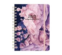 2025 Planner Academic Monthly and Weekly Calender Planner Jan. 2025 - Dec. 2025 A5 Planner with Flexible Cover Twin Wire Binding Planner with Monthly Tabs for Teacher & Easter Crafts (B, 16.5x21.5cm)