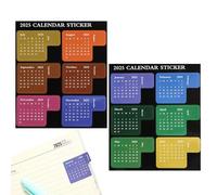 2025 Planner Calendar Labels - Versatile Sticky Notes, 12 Month Calendar Tabs Stickers | Scrapbook Accessories, Page Flags, Self-Adhesive Index Tabs, Monthly Index Dividers for Journals and