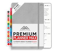 2025 Planner Pro Max - Undated 2025 Planner - Daily Planner, Weekly Planner & Monthly Planner 2025-2026 All-In-One - A4 8.5" x 11" - Grey- Productivity Store