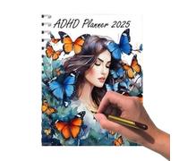 2025 Planner Weekly with Colorful Hardcover, Portable Appointment Book for Study, Fitness, Work, To Do Planner, Agenda Organizer, Daily Schedule Book for Goal Setting and Time Management