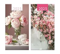 2025 Pocket Diary Slim Hardcover Stylish Floral Designs Week to View Planner Gift