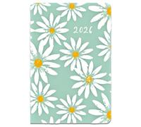 2025 Pocket Week to View Diary - Bee or Daisy Design Hardback Planner - Full Year Weekly Organiser Journal (Daisy)