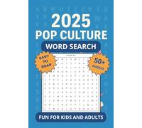 2025 Pop Culture Word Search: 50+ Fun Puzzles Featuring Music, Movies, TV, Trends, Slang, and More from 2025