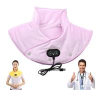 2025 Portable USB Heating Pad for Neck and Shoulder, 3 Heat & Massage Modes, 60s Fast Heat, Auto Shut-Off, Great for Home Or Travel(Purple)