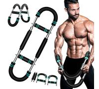2025 Pro Saker Twister Arm Trainer, 40-100lb Adjustable Power Twister Bar, Chest Shoulder Arm Workout Equipment, Portable Detachable Upper Body Fitness Machine