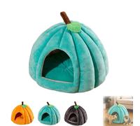 2025 Pumpkin Cat House, Cute Pumpkin Shape Cave, Warm Cave Nest Sleeping House for Cats Small Dogs (Blue,S)