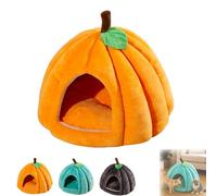 2025 Pumpkin Cat House, Cute Pumpkin Shape Cave, Warm Cave Nest Sleeping House for Cats Small Dogs (Orange,S)