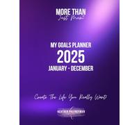 2025 Purple MTJM Goals Planner- 8" x 10" Week to View Dated Planner - Simple Design Inspires Productivity - Set, Track & Achieve Your Goals - Monthly & Annual Calendar, Quarterly Goals & Progress