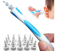 2025 Q Grips Earwax Removal-Spiral Ear Wax Removal Tool, Reusable Earwax Removal Kit Safe Ear Cleaner with 16 Pcs Soft and Flexible Replaceme
