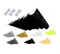 2025 Rectangular Shade Sail Waterproof Canopy Fabric Outdoor Patio Shade Cloth for Pergola Garden Greenhouse Lawn - 1.5x7M (Black)