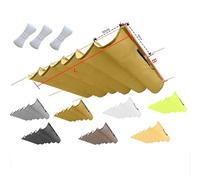 2025 Rectangular Shade Sail Waterproof Shade Cloth Outdoor Canopy for Patio Pergola Garden and Lawn - Beige 2.5x15M UV Protection Easy Installation