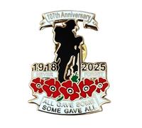 2025 Red Flower Badges and Pins Brooch Remembrance Day Never Forget Veterans Memorial Badge (1)