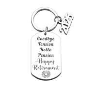 2025 Retirement Gifts for Woman Men Happy Retirement Gifts for Women Teacher Nurse Retirement Gifts for Women Best Retirement Gifts Enjoy Next Chapter Funny Retirement Keychain Gifts for Him Her