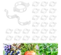 2025 Reusable Plant Clips, Plastic Support Clips for Climbing Plants, Ideal for Tomatoes, Vines, Cucumbers, Grapes, Indoor & Outdoor Garden Use (Transparent, 200PCS)