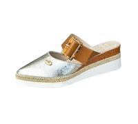 2025 Roses Espadrille Leather Wedges Handmade 2 ½” Heel Women's with Soft, Leather Upper and Natural Jute Midsole for All Occasions: Casual, Work, Party Comfy Sandals for Women at Home (Silver, 3.5)