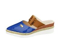 2025 Roses Espadrille Leather Wedges Handmade 2 ½” Heel Women's with Soft, Leather Upper and Natural Jute Midsole for All Occasions: Casual, Work, Party Comfy Sandals for Women at Home (Blue, 5.5)