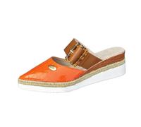 2025 Roses Espadrille Leather Wedges Handmade 2 ½” Heel Women's with Soft, Leather Upper and Natural Jute Midsole for All Occasions: Casual, Work, Party Comfy Sandals for Women at Home (Orange, 6)