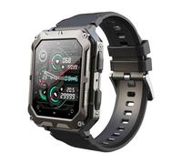 2025 Rugged Smart Watch, with 24/7 Heart Rate/SpO2/Blood Pressure/Sleep/120+ Sport Modes 1.83 HD Rugged Smartwatch IP68 Waterproof For Android IOS C200725,black