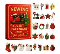 2025 Sewing Advent Calendar, 24-Day Christmas Countdown for Sewing Lovers, Craft & Stitching Gift Box with Sew-ing Tools and Materials for DIY Crafters