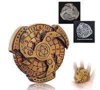 2025 Shadow Roulette Dice Spinner for DND Dice Set, 7-in-1 Dragon Metallic D&D Dice with Gift Case for Dungeons and Dragons Game, RPG Role Playing Tabletop Game Gifts (Black Gold)