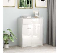 Vidaxl Sideboard High Gloss White 60X30X75 Cm Engineered Wood