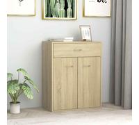 vidaXL Sideboard Sonoma Oak Engineered Wood Home Storage Drawer Side Cabinet