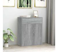 (Grey sonoma) vidaXL Sideboard Side Cabinet Organiser Cupboard Highboard Engineered Wood