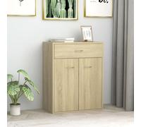 vidaXL Sideboard Sonoma Oak Engineered Wood Home Storage Drawer Side Cabinet
