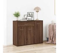 (brown oak) vidaXL Sideboard Storage Drawer Side Cabinet Engineered Wood Multi Colours