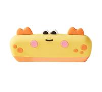 2025 Silicone Kids Harmonica, 16-Hole Washable Musical Instrument, Key of C, Safe BPA-Free Design for Toddlers & Children, Bright Colors with Removable Mouthpiece (E)